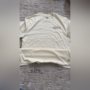 Roots Cream Long Sleeve with Logo Patch